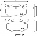Sada brzdových destiček BREMBO P68018 - RENAULT