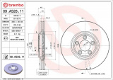 Brzdový kotouč BREMBO 09.A528.11 - JAGUAR