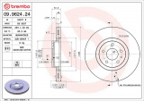 Brzdový kotouč BREMBO 09.9624.24 - ALFA ROMEO