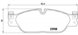 Sada brzdových destiček BREMBO P36021
