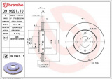 Brzdový kotouč BREMBO 09.9991.10 - MITSUBISHI, SMART