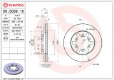 Brzdový kotouč BREMBO 09.5059.10 - NISSAN