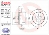 Brzdový kotouč BREMBO 08.A273.21