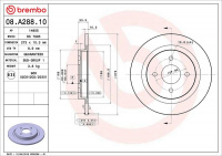 Brzdový kotouč BREMBO 08.A288.10