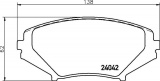 Sada brzdových destiček BREMBO P49034 - MAZDA