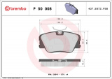 Sada brzdových destiček BREMBO P50008 - MERCEDES-BENZ