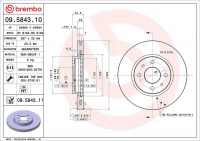 Brzdový kotouč BREMBO 09.5843.11