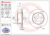 Brzdový kotouč BREMBO 09.7421.81