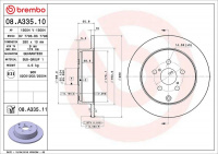 Brzdový kotouč BREMBO 08.A335.11
