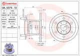 Brzdový kotouč BREMBO 08.5374.10 - IVECO