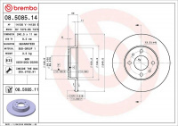 Brzdový kotouč BREMBO 08.5085.11