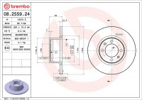 Brzdový kotouč BREMBO 08.2559.24 - LADA