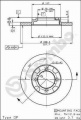 Brzdový kotouč BREMBO 08.5356.10 - MAZDA