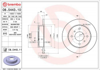 Brzdový kotouč BREMBO 08.5443.10 - NISSAN