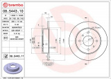 Brzdový kotouč BREMBO 08.5443.10 - NISSAN