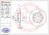 Brzdový kotouč BREMBO 08.5186.20 - VOLVO