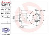 Brzdový kotouč BREMBO 08.2138.10 - RENAULT