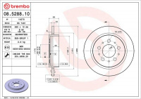 Brzdový kotouč BREMBO 08.5288.10 - VOLVO