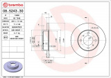 Brzdový kotouč BREMBO 08.5243.30 - MITSUBISHI