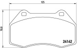Sada brzdových destiček BREMBO P68036 - RENAULT