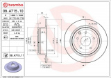 Brzdový kotouč BREMBO 08.A715.11