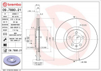 Brzdový kotouč BREMBO 09.7880.21
