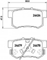 Sada brzdových destiček BREMBO P28061
