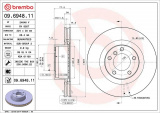 Brzdový kotouč BREMBO 09.6948.11 - BMW