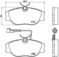 Sada brzdových destiček BREMBO P23043 - ALFA ROMEO Sada brzdových destiček BREMBO P23043 - ALFA ROMEO