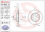 Brzdový kotouč BREMBO 09.8635.11