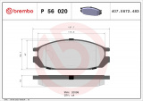 Sada brzdových destiček BREMBO P56020 - NISSAN