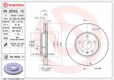Brzdový kotouč BREMBO 09.B355.10 - CHEVROLET, OPEL