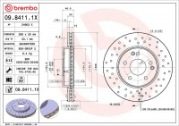 Brzdový kotouč BREMBO 09.8411.1X