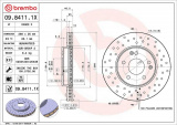 Brzdový kotouč BREMBO 09.8411.1X