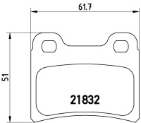 Sada brzdových destiček BREMBO P24030