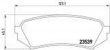 Sada brzdových destiček BREMBO P83049 - TOYOTA