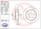 Brzdový kotouč BREMBO 08.A351.10
