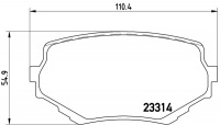 Sada brzdových destiček BREMBO P79009 - SUZUKI