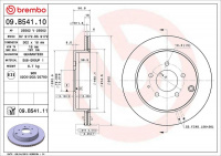 Brzdový kotouč BREMBO 09.B541.11 - MAZDA Brzdový kotouč BREMBO 09.B541.11 - MAZDA
