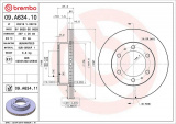Brzdový kotouč BREMBO 09.A634.10 - TOYOTA
