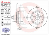Brzdový kotouč BREMBO 08.9729.10 - MERCEDES-BENZ