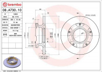 Brzdový kotouč BREMBO 08.A730.10
