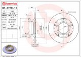 Brzdový kotouč BREMBO 08.A730.10