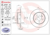 Brzdový kotouč BREMBO 08.A737.10