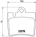 Sada brzdových destiček BREMBO P50042 - MERCEDES-BENZ