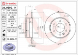 Brzdový kotouč BREMBO 08.9509.14 - MERCEDES-BENZ