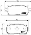 Sada brzdových destiček BREMBO P79017 - SUZUKI
