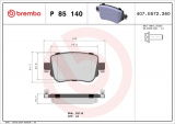 Sada brzdových destiček BREMBO P85140