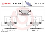 Sada brzdových destiček BREMBO P23070 - FIAT