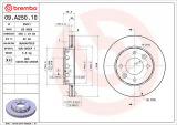 Brzdový kotouč BREMBO 09.A250.10 - KIA